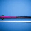 Full view of the handcrafted Pink Beauty pool cue built with solid ebony wood